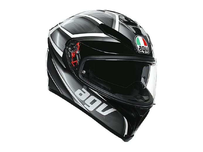 Мотошлем AGV K-5 S TEMPEST BLACK/SILVER S