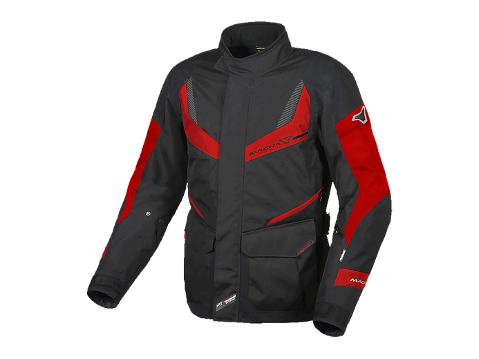 Мотокуртка MACNA RANCHER ткань черно-красная XL
