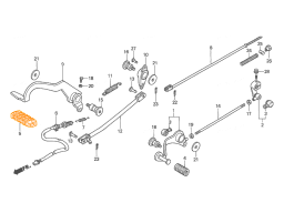 HONDA Резиновая накладка педали тормоза 24781-MBA-000