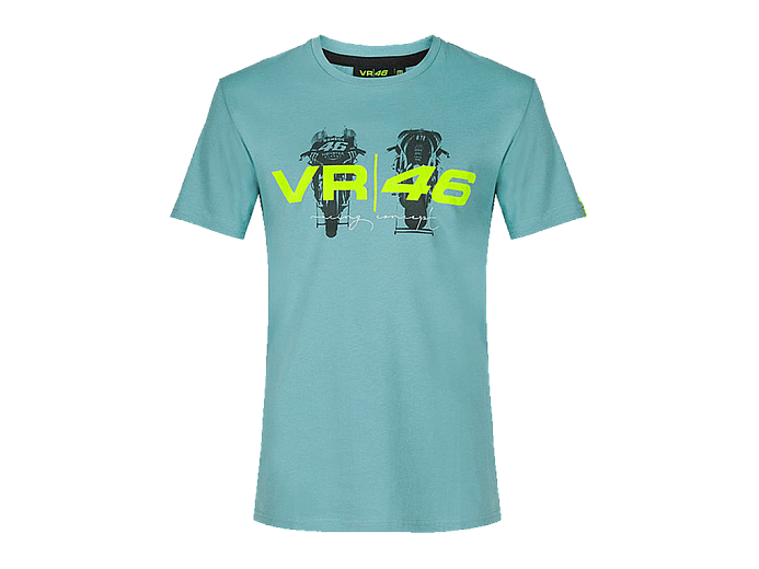 VR46 Lifestyle Футболка мужск. S светло-голубая