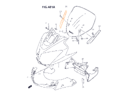SUZUKI DL650 Накладка правая 94601-27G00-291