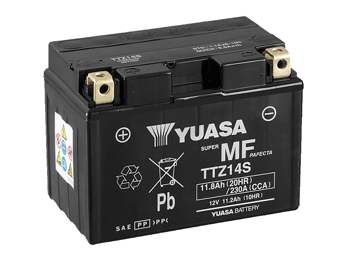 YUASA   Аккумулятор  TTZ14S (YTZ14S) с электролитом