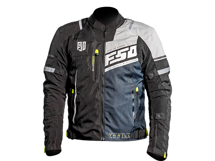 Мотокуртка ткань FSD TERRA black/blue/ice M