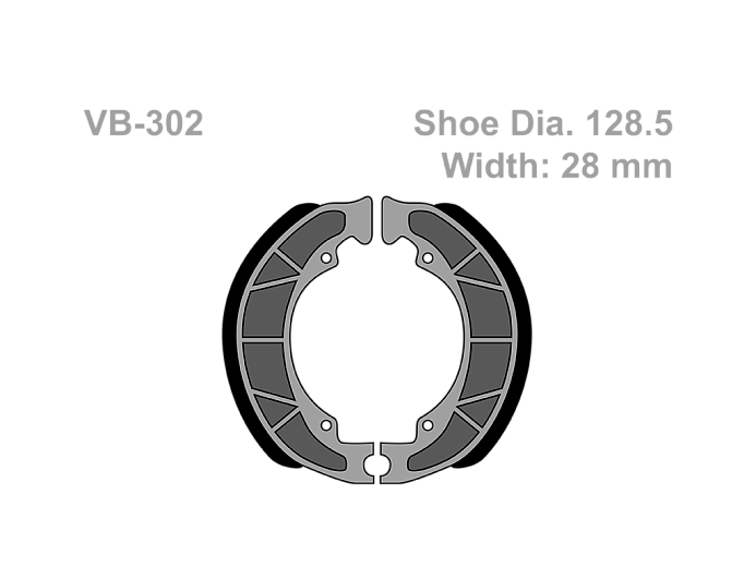 VESRAH   Тормозные колодки VB 302