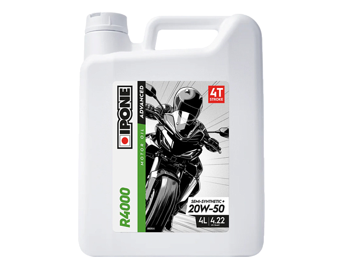 Масло IPONE 4T R4000 20W50 4L полусинтетическое (x6)