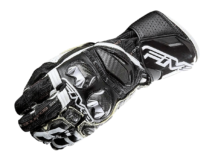 Мотоперчатки FIVE RFX RACE черно/белые 7/XS