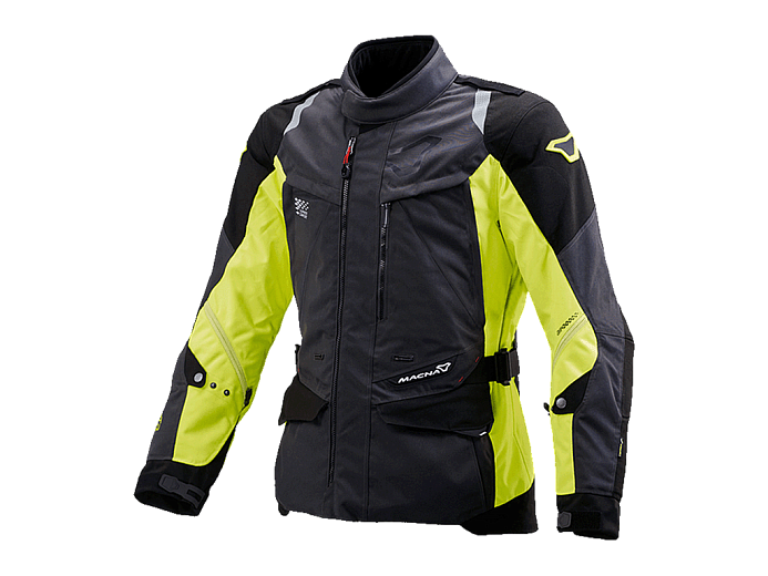 Мотокуртка MACNA EQUATOR ткань черно-салатовая L