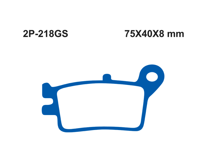 Тормозные колодки NISSIN 2P-218GS