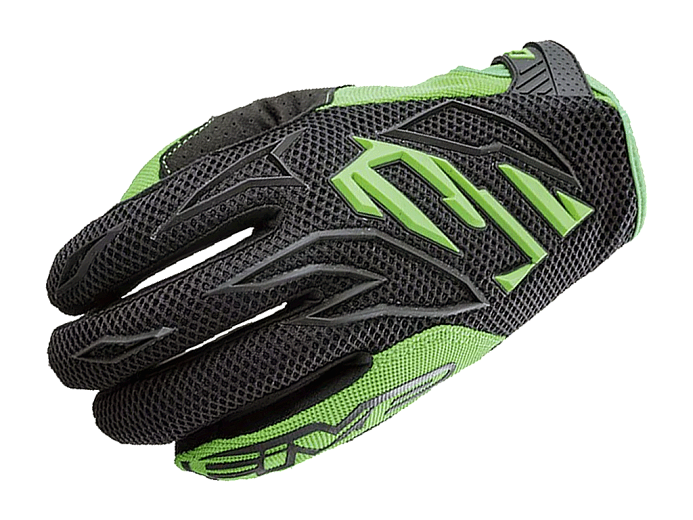 Мотоперчатки кроссовые FIVE MXF3 black/fluo green 9/M