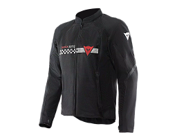 Мотокуртка ткань DAINESE HEROSPHERE AIR TEX 33O BLACK/WHITE STRIPES/RED 48