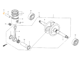 HONDA Стопорное кольцо пальца 13115-156-000