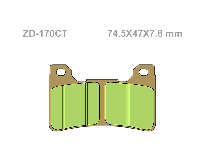 VESRAH Тормозные колодки VD-170CT