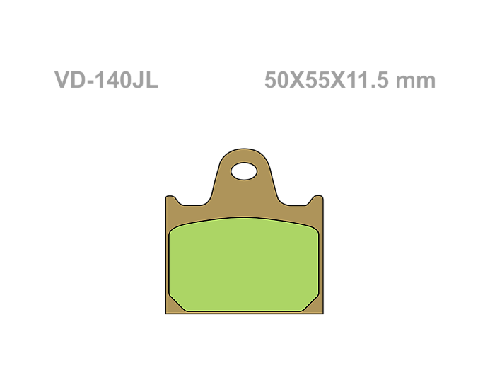 VESRAH Тормозные колодки VD-140JL