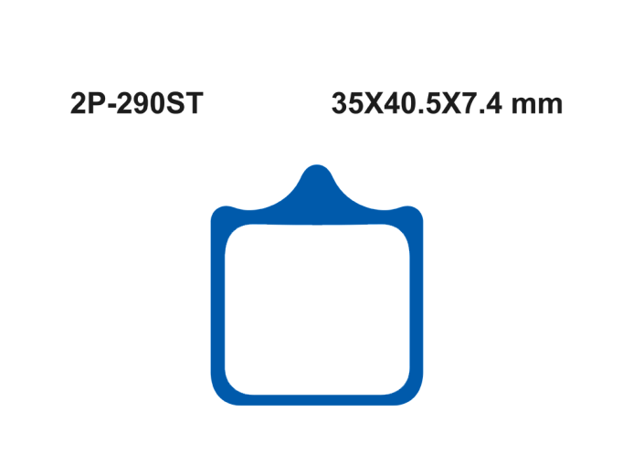 Тормозные колодки NISSIN 2P-290ST