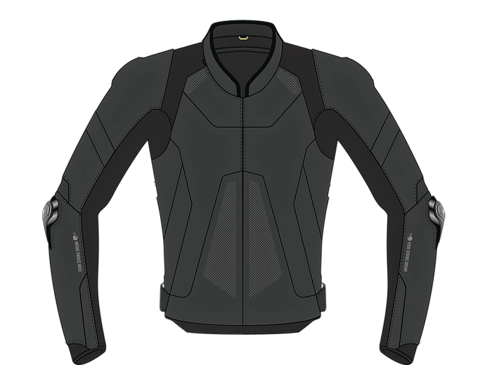 Мотокуртка кожаная FSD KAVIN 2.0 black L