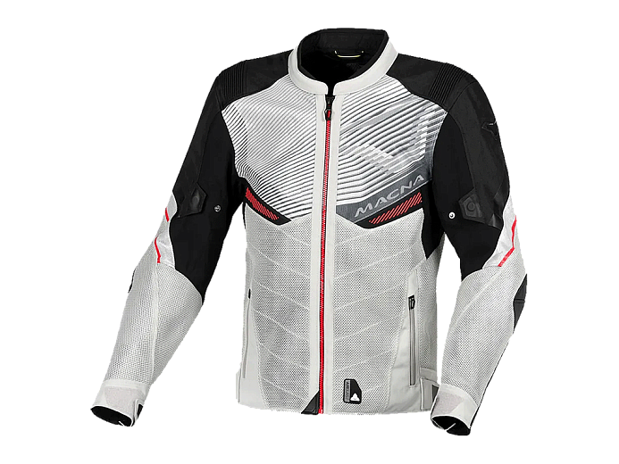 Мотокуртка MACNA FOXTER ткань светлосерая/черная S