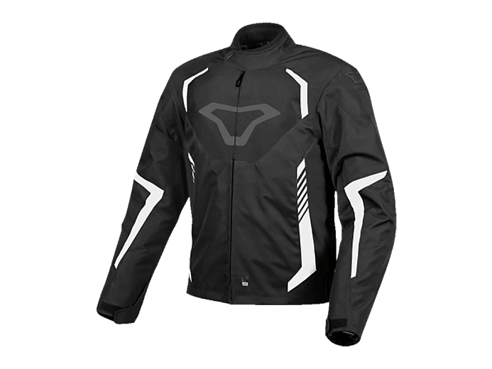 Мотокуртка MACNA TAZAR ткань черно-белая XXL