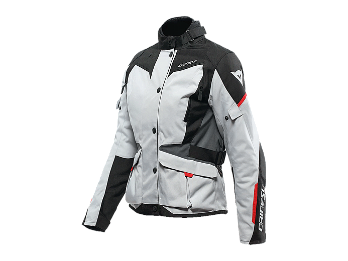 Мотокуртка ткань женская DAINESE TEMPEST D-DRY 45G GLACIER-GRAY/BLK/LAVA-RED 44