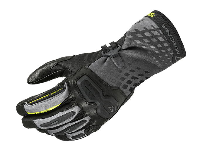 Мотоперчатки MACNA TERRA женские черные с желтой полоской XL