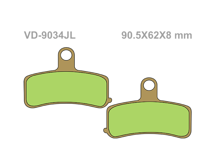 VESRAH Тормозные колодки VD-9034JL