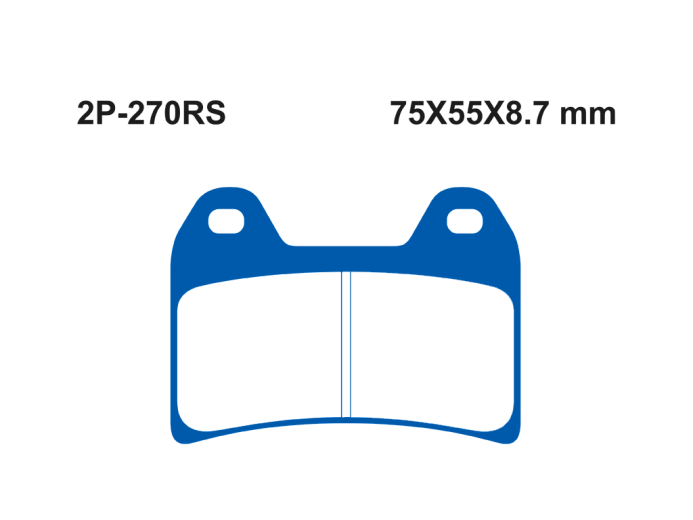 Тормозные колодки NISSIN 2P-270RS