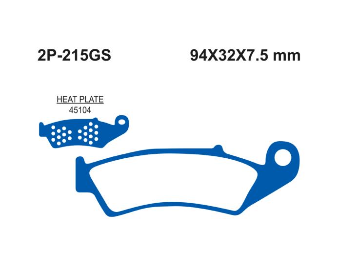 Тормозные колодки NISSIN 2P-215GS