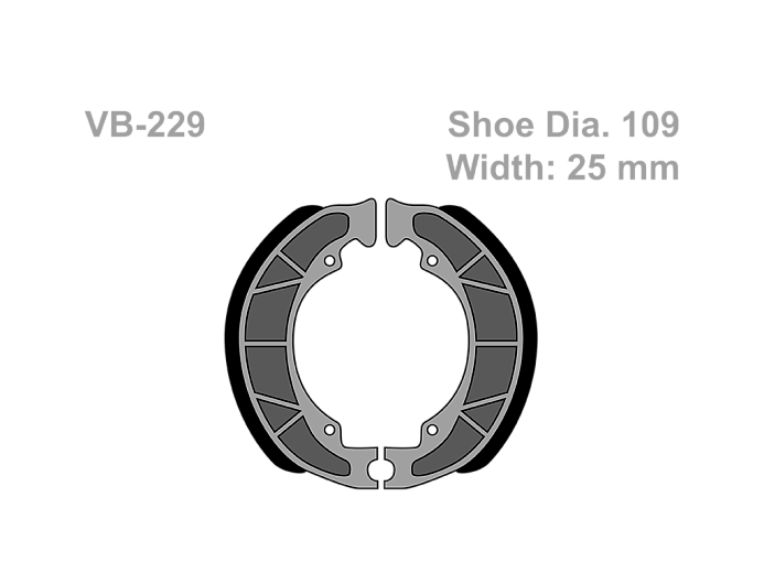 VESRAH   Тормозные колодки VB 229