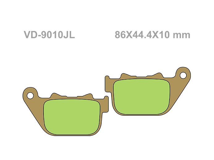 VESRAH Тормозные колодки VD-9010JL