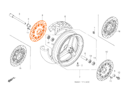 HONDA CB1300DC X4 Тормозной диск передний правый 45120-MAZ-004