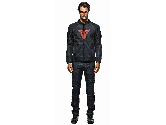 Мотокуртка ткань DAINESE HEROSPHERE AIR TEX 11J BLACK/RED DIAMOND