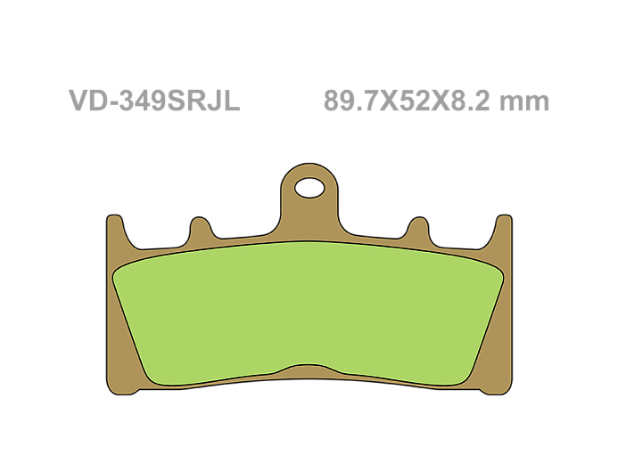 VESRAH Тормозные колодки VD-349SRJL