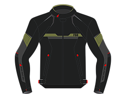 Мотокуртка ткань FSD BOOSTER black/olive/red L