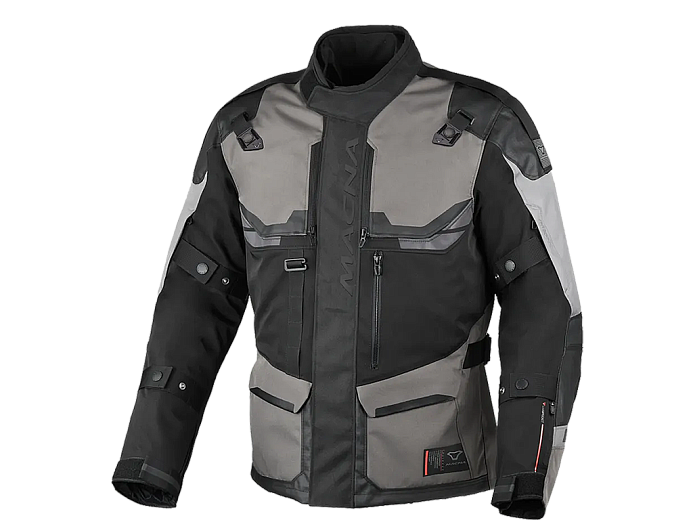Мотокуртка MACNA TOUROS ткань черно-серая S