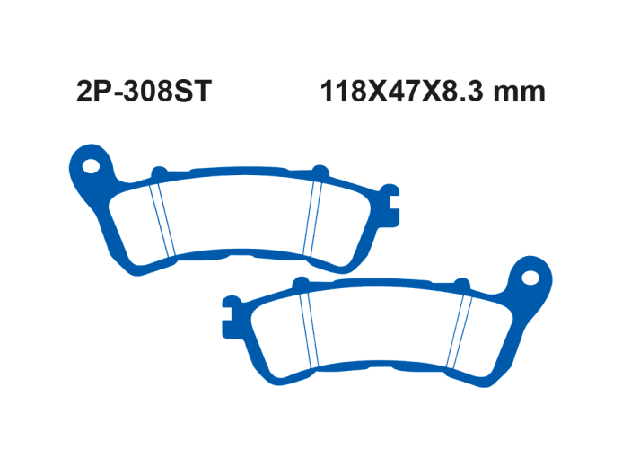 Тормозные колодки NISSIN 2P-308ST