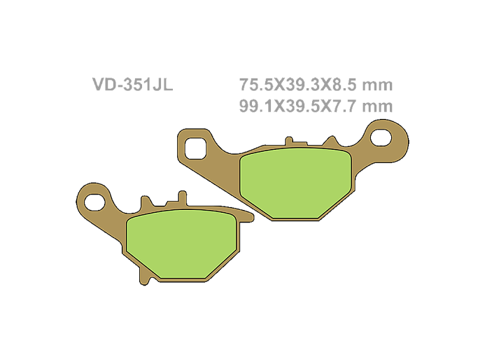 VESRAH Тормозные колодки VD-351JL