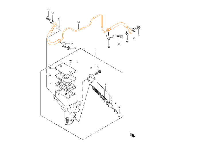 SUZUKI Шланг магистрали сцепления 59910-24F10