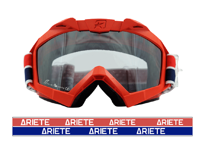 Очки кроссовые ARIETE ADRENALINE PRIMIS красно-синие