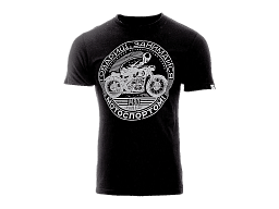 VolgaWear Футболка Мотоспорт мужская черная L