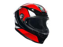 Мотошлем AGV K-6 E2206 HYPHEN BLACK/RED/WHITE L