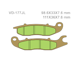 VESRAH Тормозные колодки VD-177JL