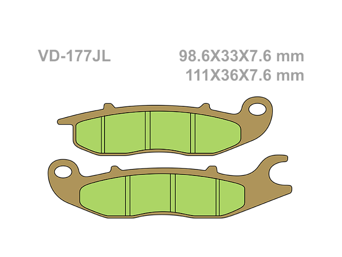VESRAH Тормозные колодки VD-177JL