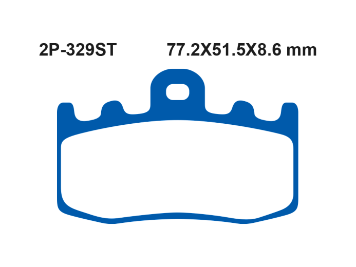 Тормозные колодки NISSIN 2P-329ST