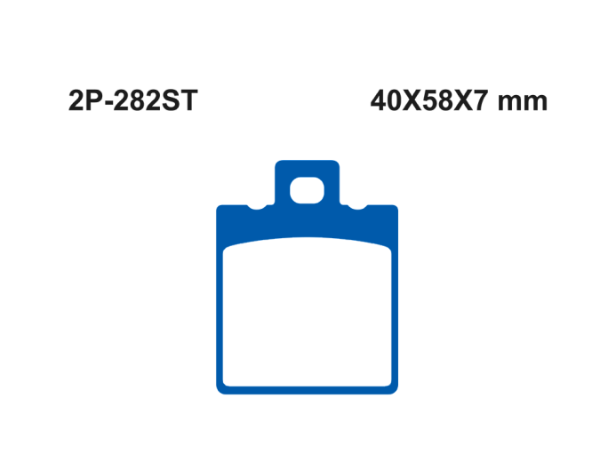 Тормозные колодки NISSIN 2P-282ST