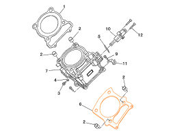 HISUN HS500ATV-2 Прокладка цилиндра 12150-004-0000