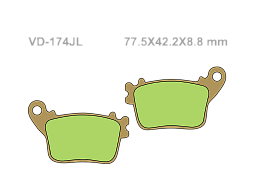VESRAH Тормозные колодки VD-174JL