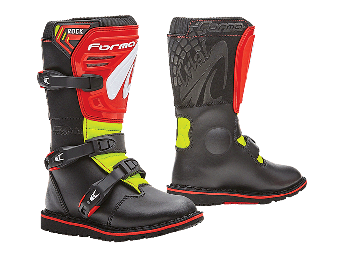 Кроссовые мотоботы FORMA ROCK BLACK/RED/YELLOWFLUO 36