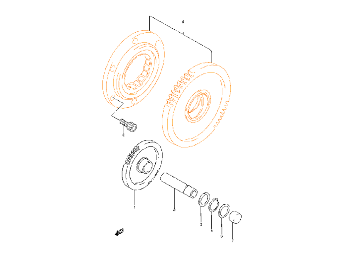 SUZUKI Обгонная муфта 12600-21811