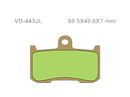 VESRAH Тормозные колодки VD-443JL