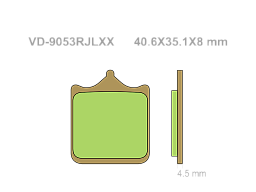 VESRAH Тормозные колодки VD-9053RJLXX