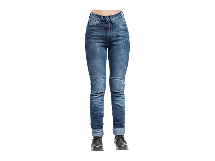 STARKS Мотоджинсы ZENA LITE женские Slim fit стрейч синий 25